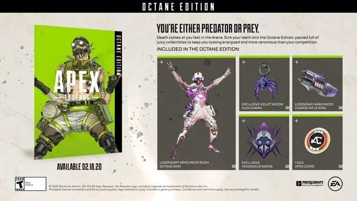 Apex Legends Octane Edition Available Now Books, Film, Video Games, Animation