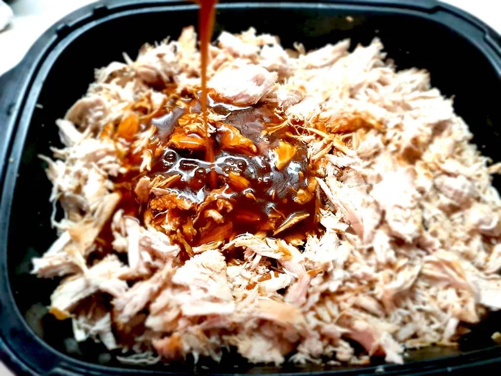 Slow cooked Pulled turkey with Coca cola Poultry