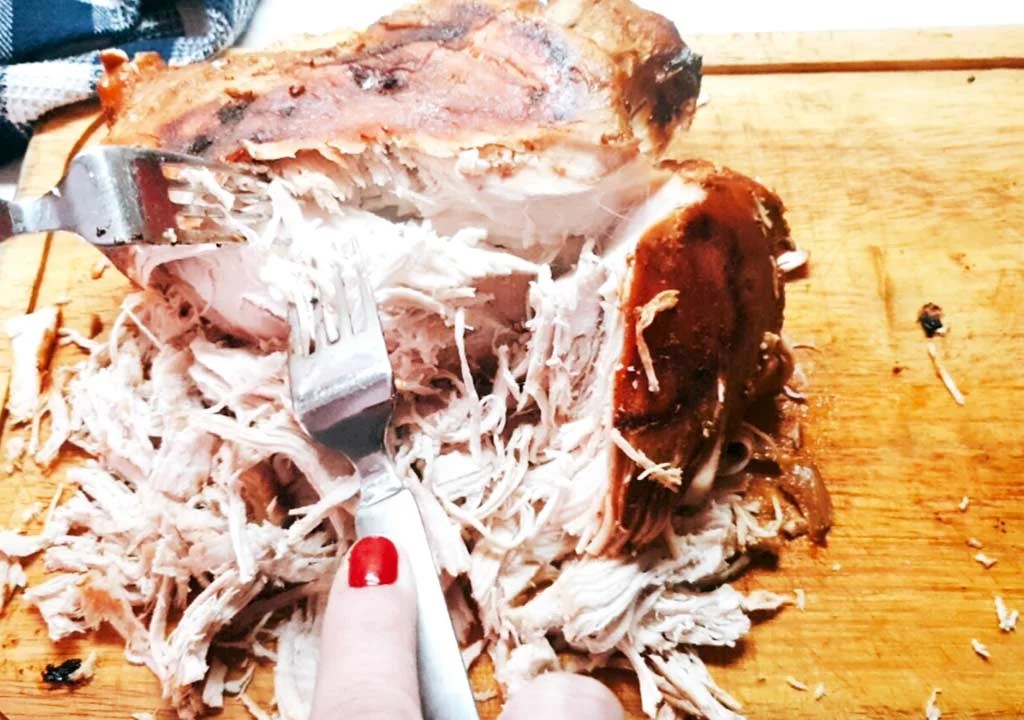 Slow cooked Pulled turkey with Coca cola Poultry