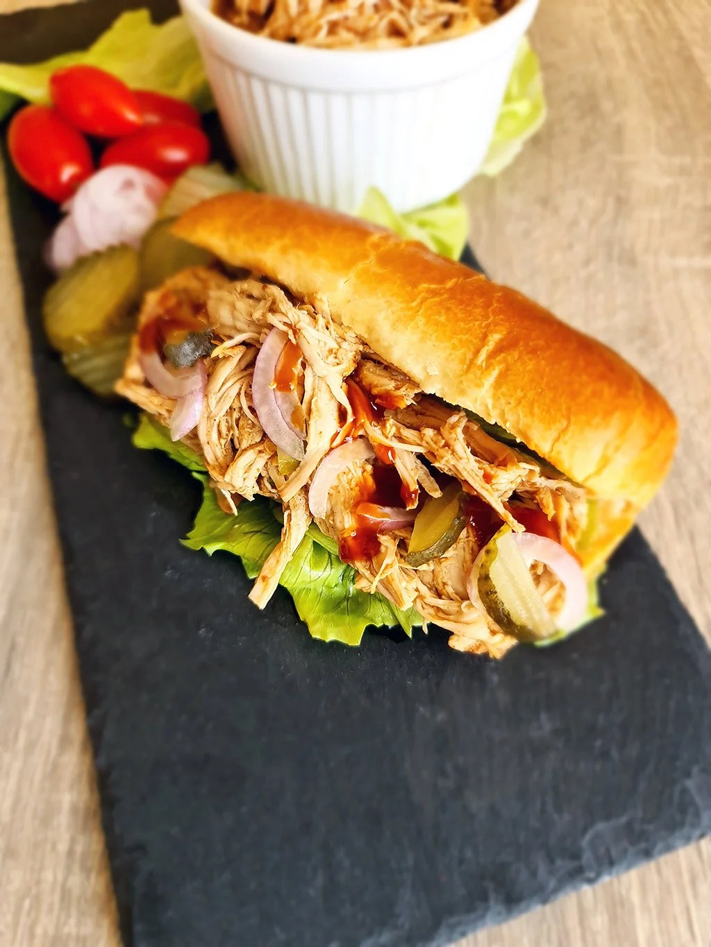 Slow cooked Pulled turkey with Coca cola Poultry