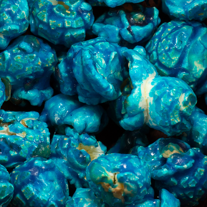 Blue Raspberry Flavored Gourmet Popcorn PopKies