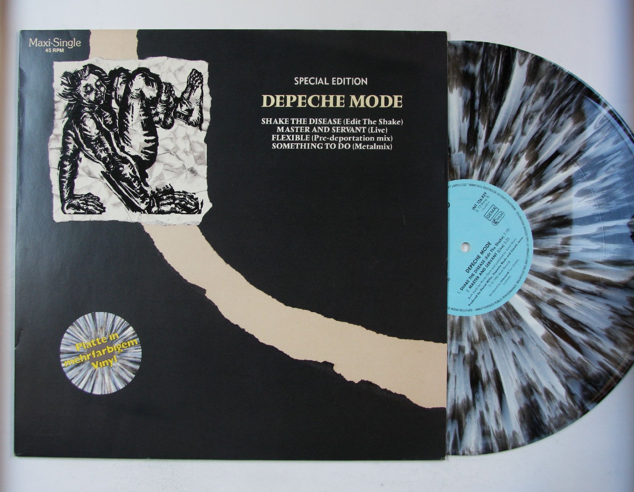 Depeche MODE Shake the Disease Ger 12in 1985 Grey Marbled Spec. Edition