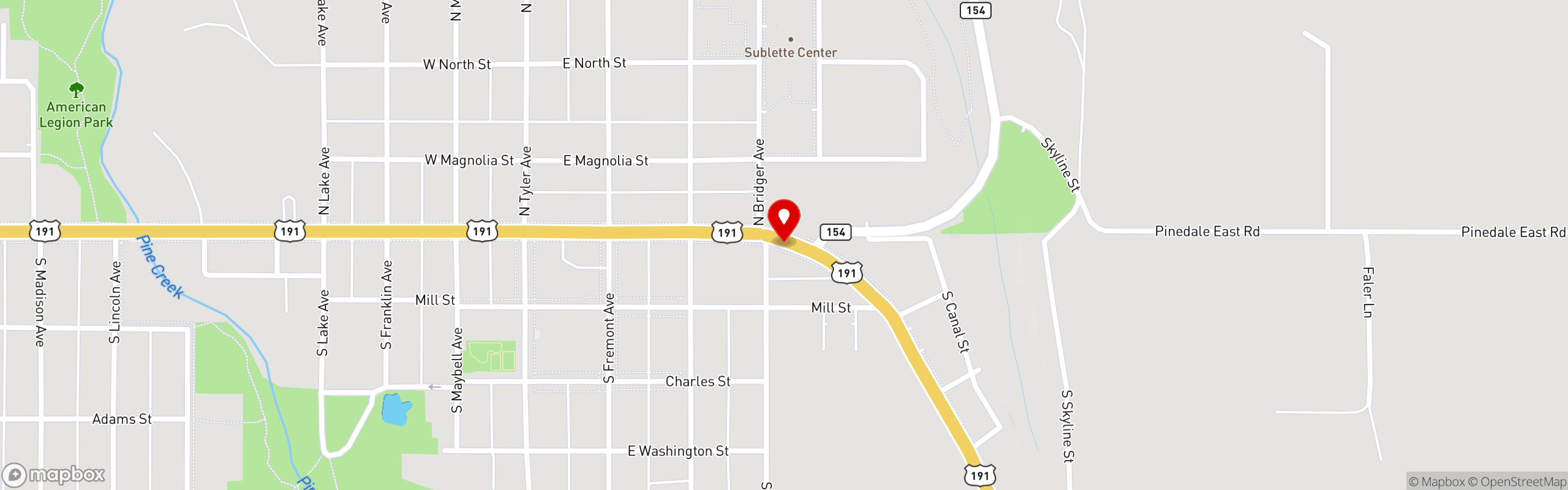 Directions Dave's Last Stand Restaurant in Pinedale, WY