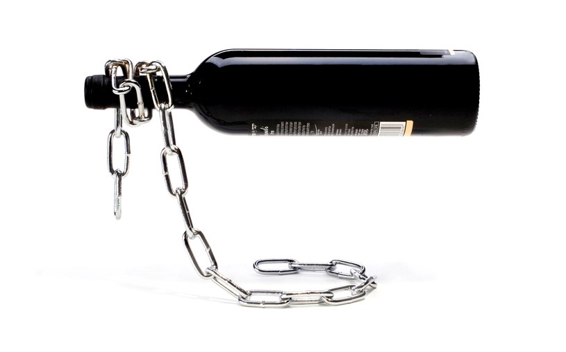 Chain Wine Bottle Holder Popmule