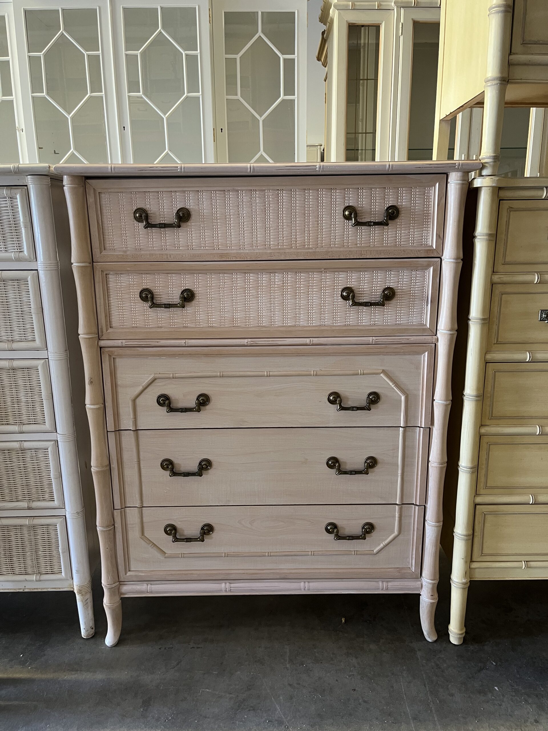 Vintage Broyhill Tallboy Dresser Ready to Lacquer Poppy's of Macon