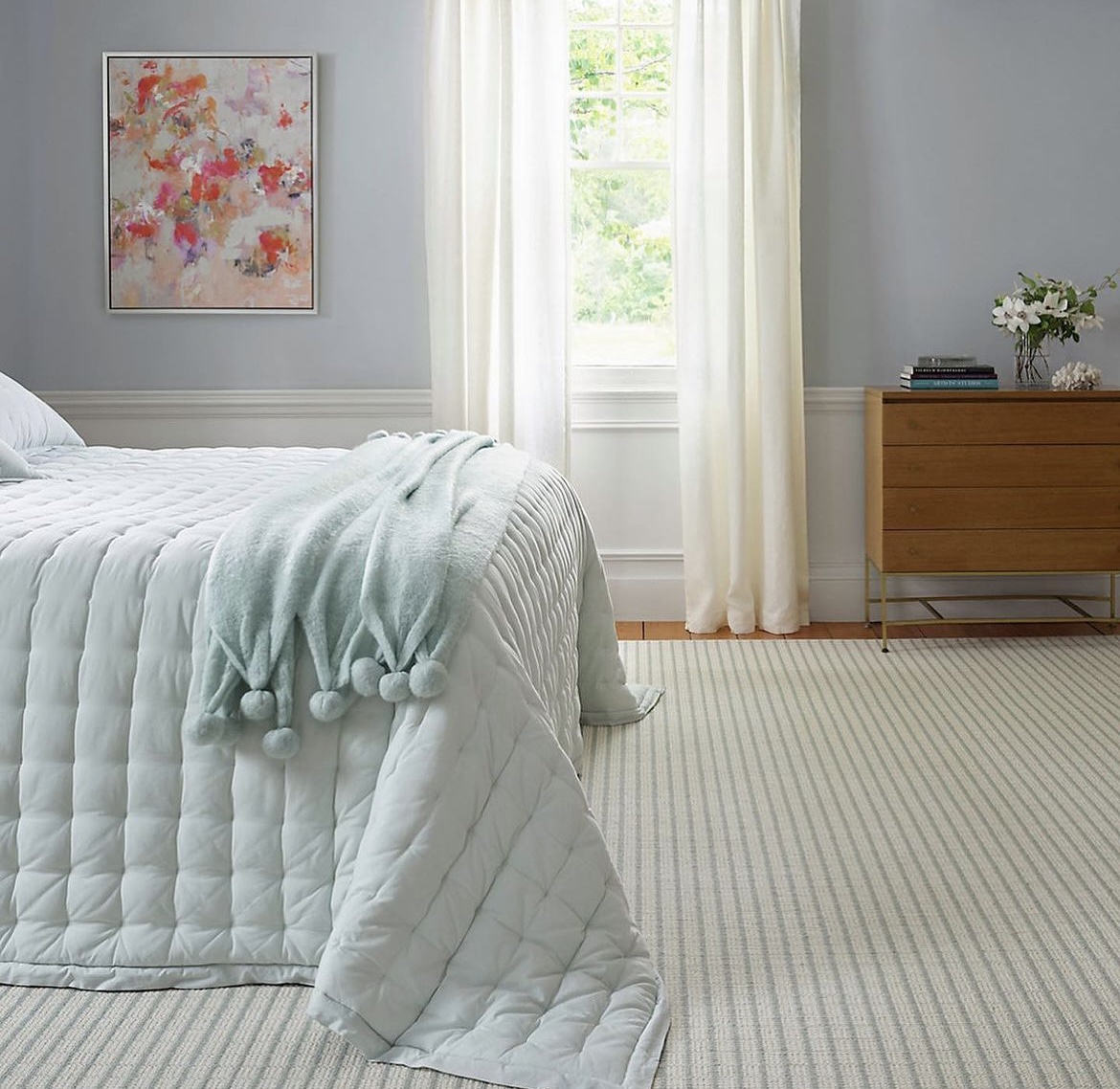 9 x 12 100 wool rug! Lawrence rug In the color seaglass Poppy's of Macon