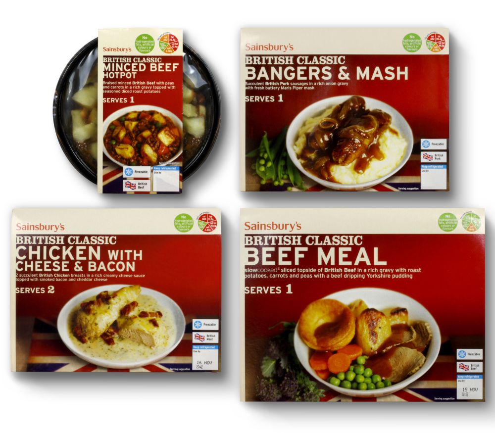 Blue Marlin Gives Sainsbury’s Classics Ready Meals a New Look — POPSOP