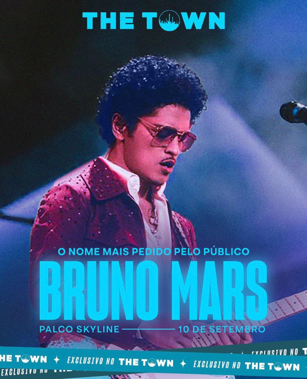 Com exclusividade para o The Town, Bruno Mars será headliner no evento