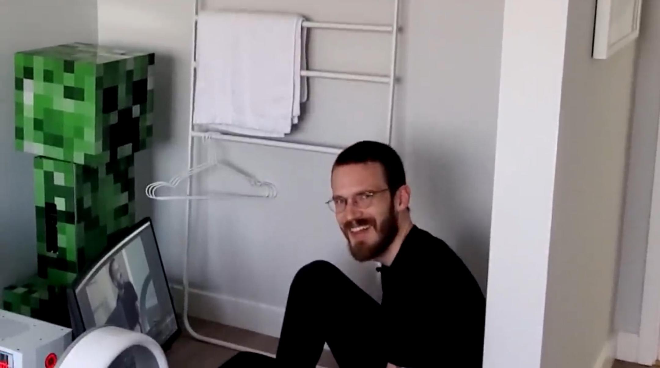 PewDiePie gets emotional watching Bad History "Turn On The Camera"