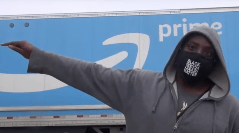 Amazon Workers Blocked Delivery Trucks For Hours