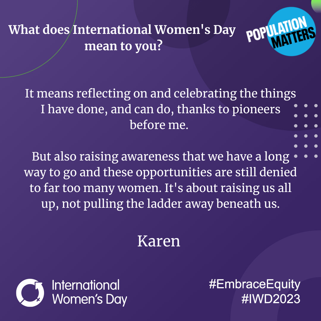 International Women's Day Population Matters