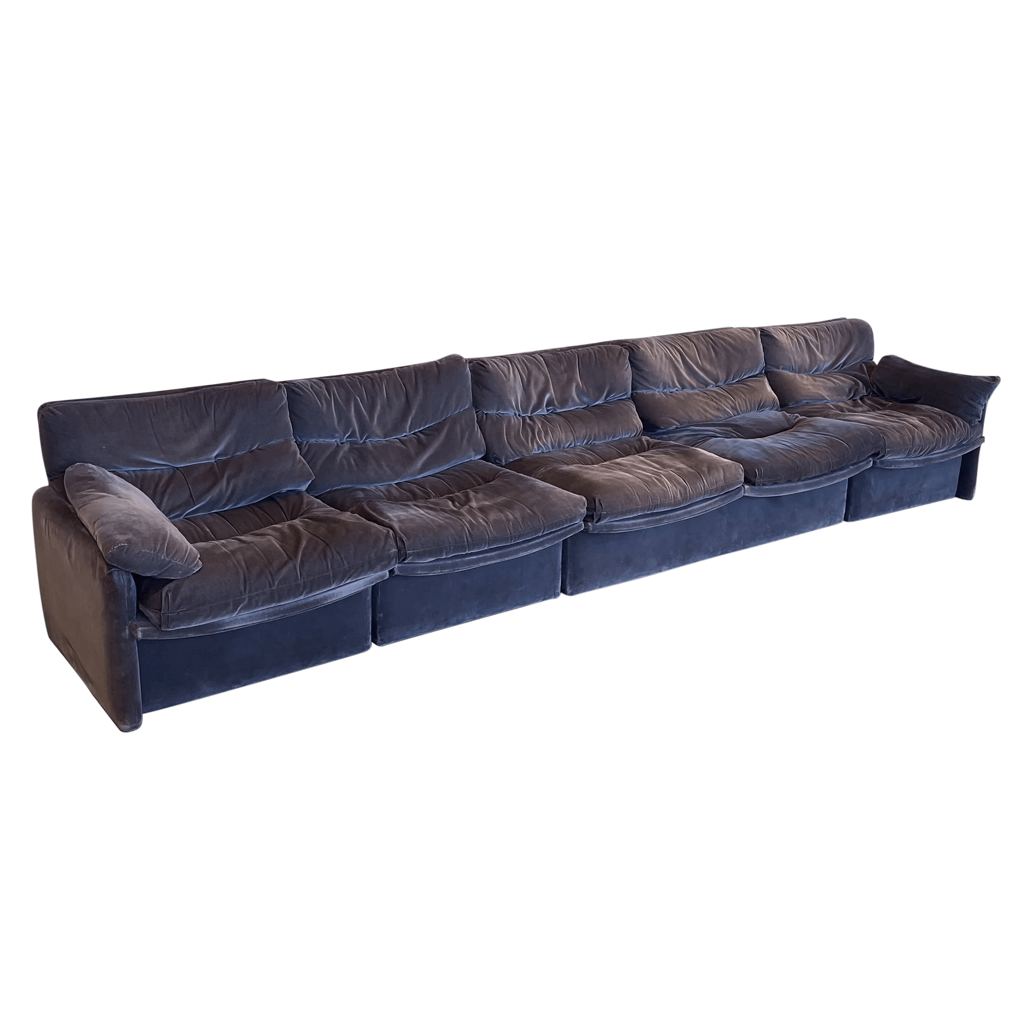 Slate Velvet Sectional Pop Up Home