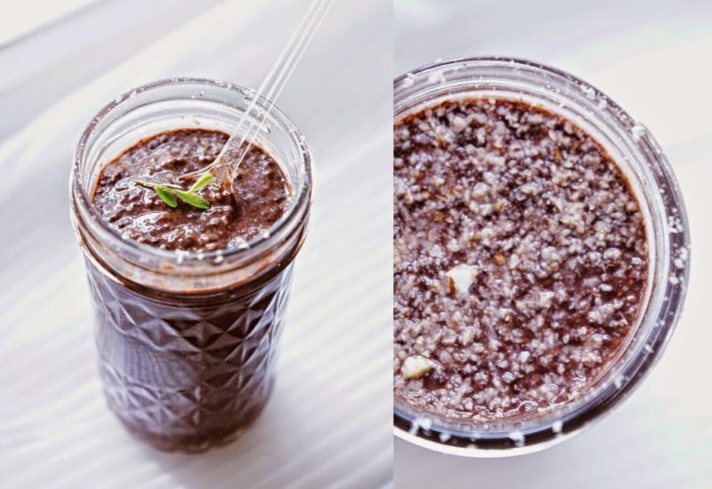 Orzechowobananowy pudding chia PoradyFIT