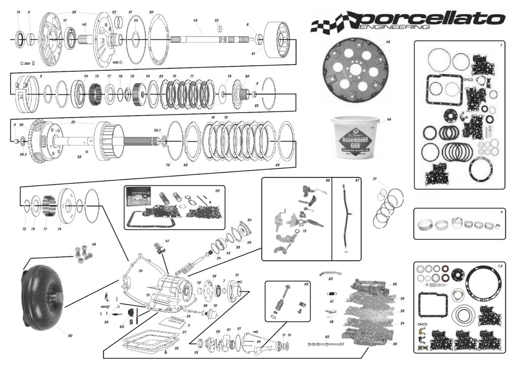 1962-1973 Powerglide Transmission Parts, Sales and Service