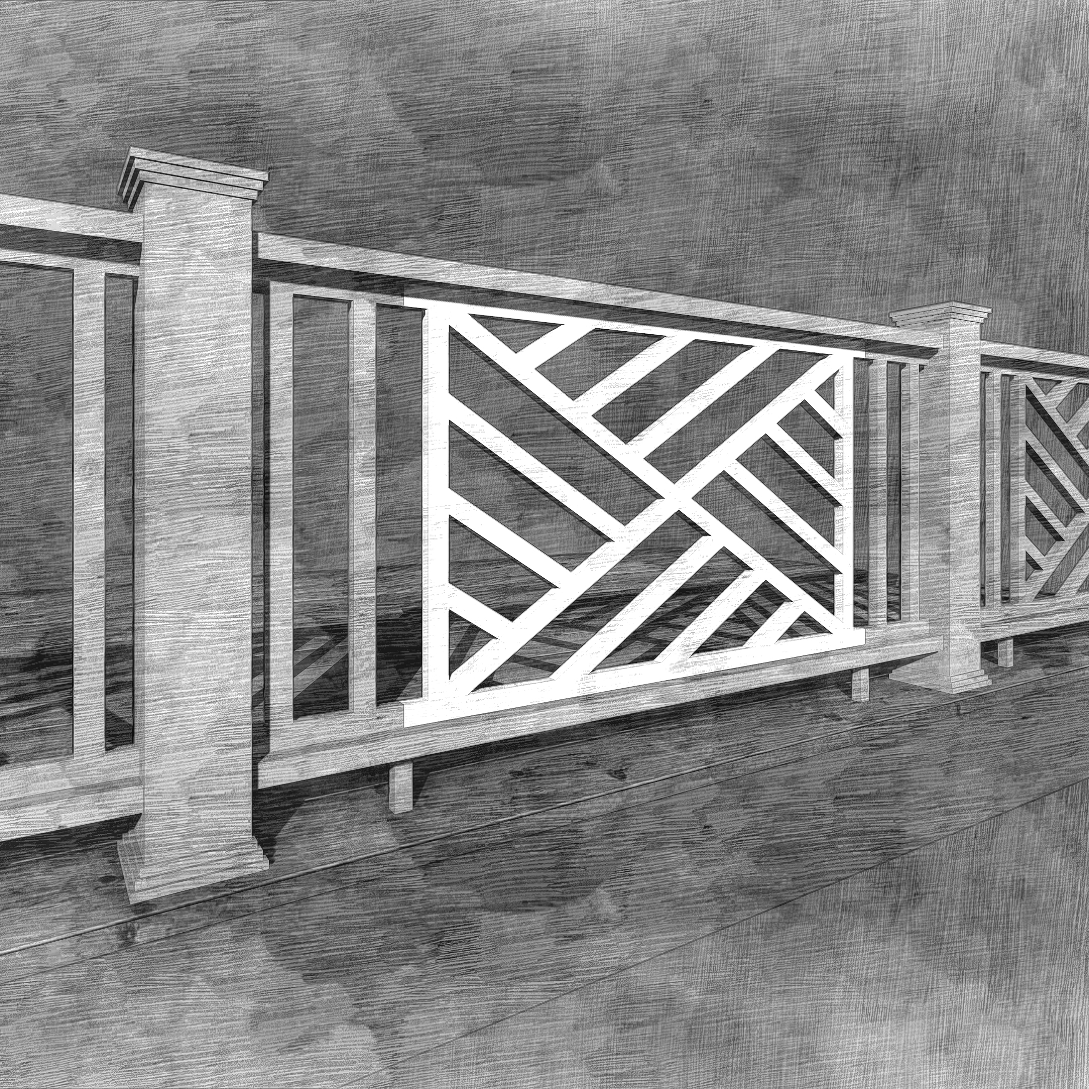 The Chippendale Ii Panel The Porch Companythe Porch Company