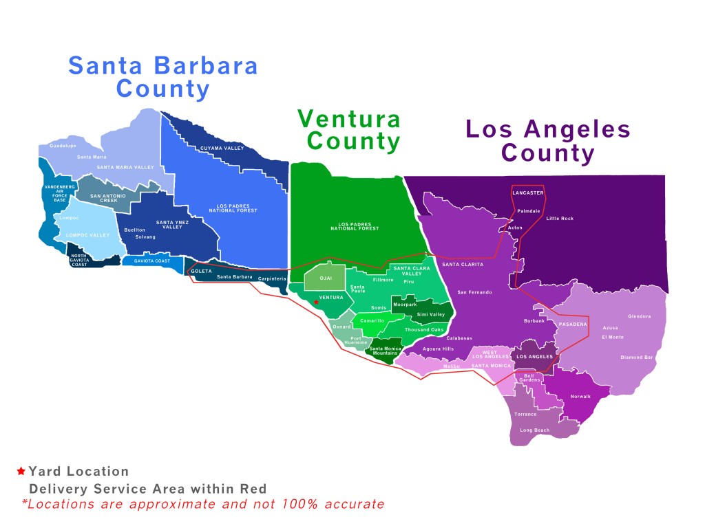 Service Area Map (Detailed) PortaStor
