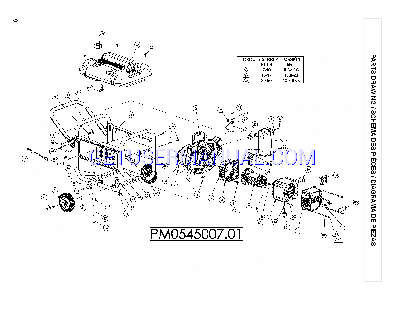 35 Coleman Powermate 5000 Parts Diagram Wiring Diagram Database