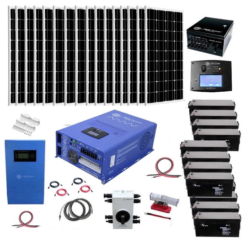 Complete OffGrid Solar Kit 3200 Watt Solar