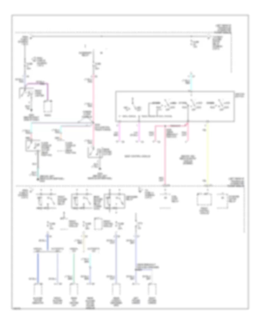 POWER DISTRIBUTION – Chrysler Town & Country EX 2004 – SYSTEM WIRING