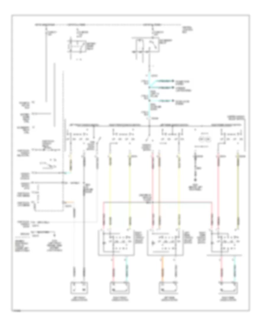 POWER WINDOWS – Mercury Sable LS 2000 – SYSTEM WIRING DIAGRAMS – Wiring