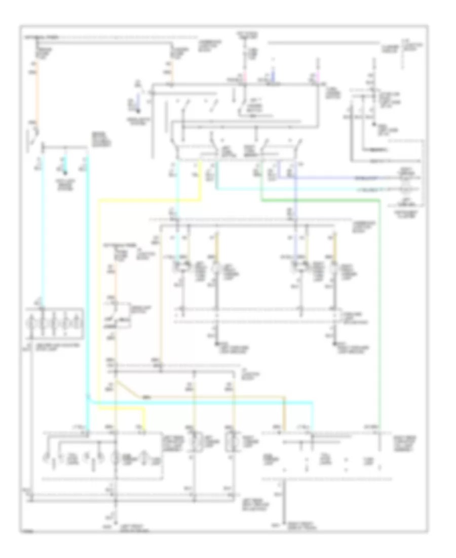 EXTERIOR LIGHTS – Saturn SL2 1994 – SYSTEM WIRING DIAGRAMS – Wiring