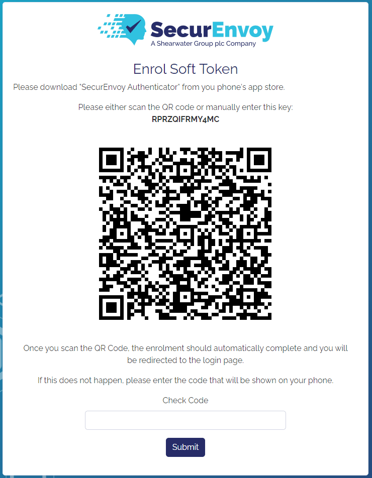 Create An Account SecurEnvoy Portal Documentation