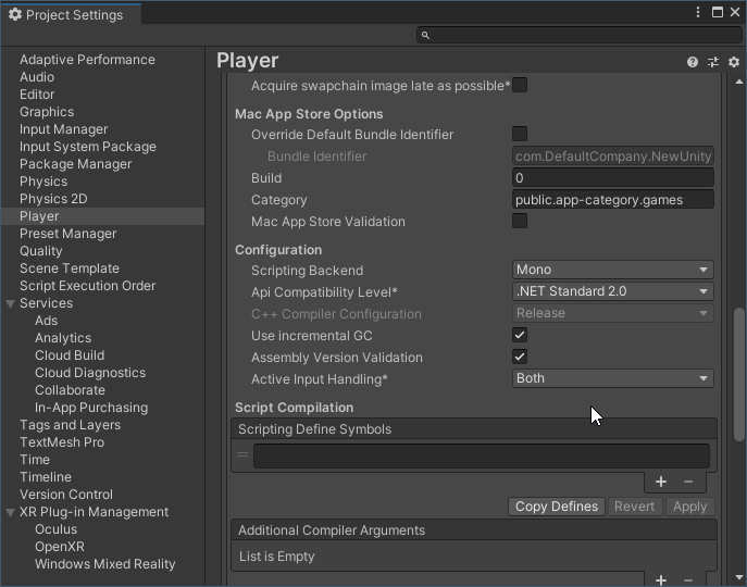 Setting up the project Vrgineers