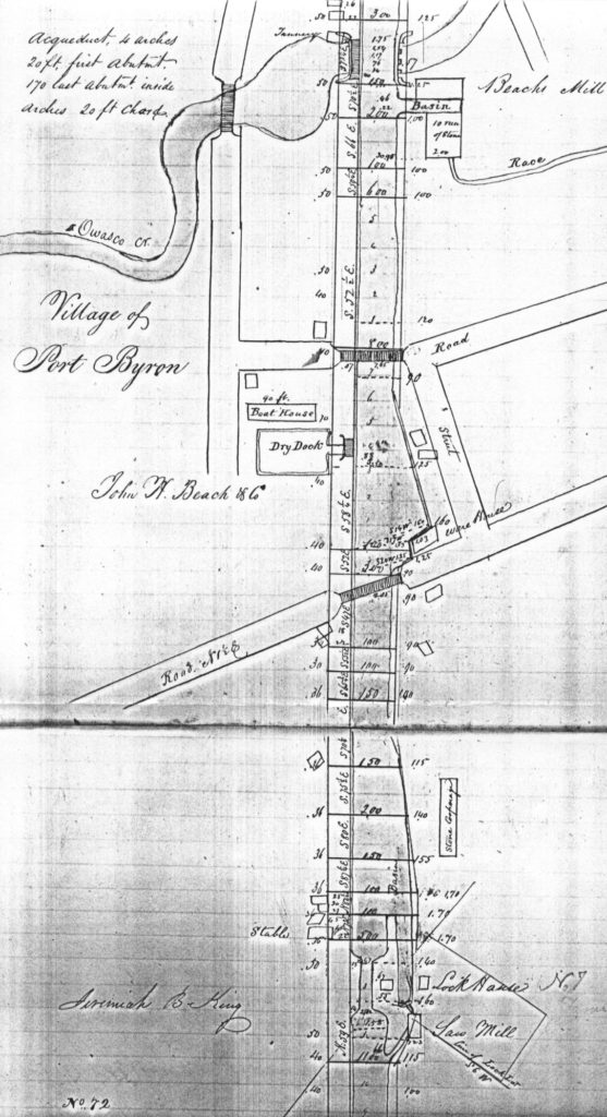 1834PBmap Lock 52 Historical Society of Port Byron NY