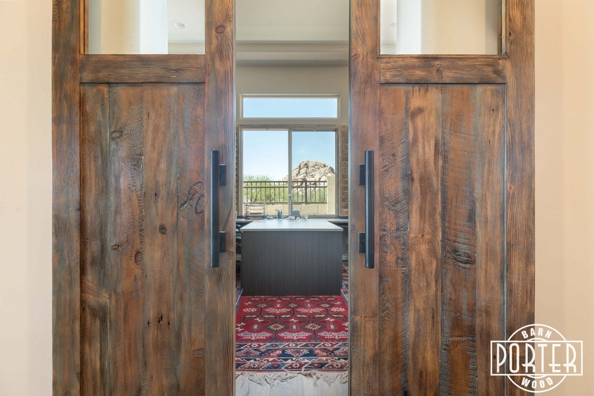 Walker BiPart Doors Porter Barn Wood
