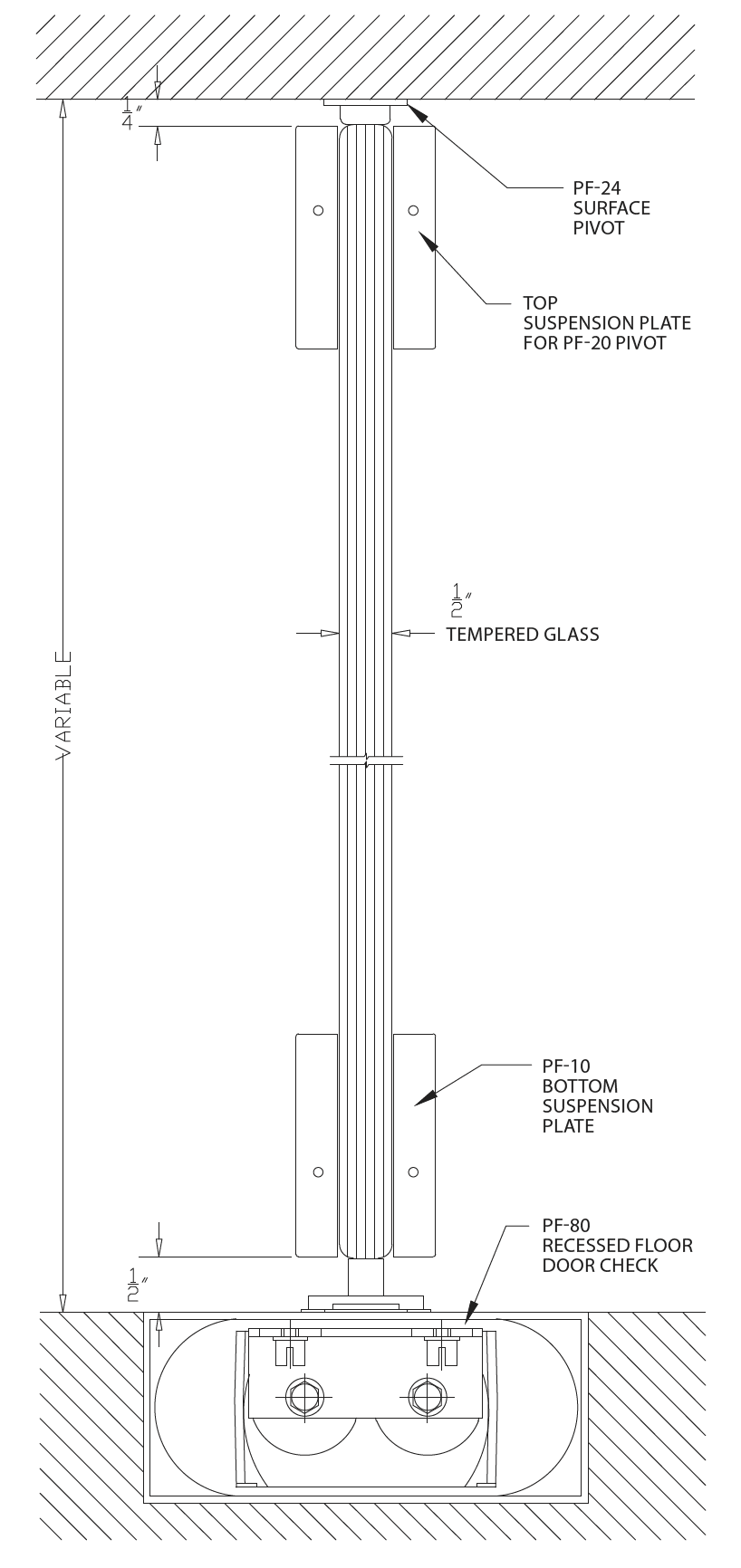 Doors with suspension plates Fullum Doors, Inc. Portes Fullum, Inc.