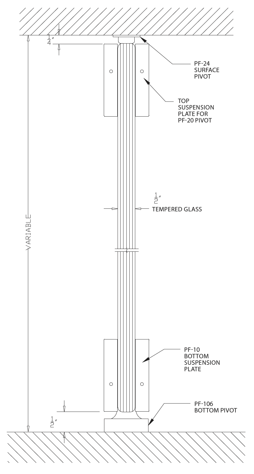 Doors with suspension plates Fullum Doors, Inc. Portes Fullum, Inc.