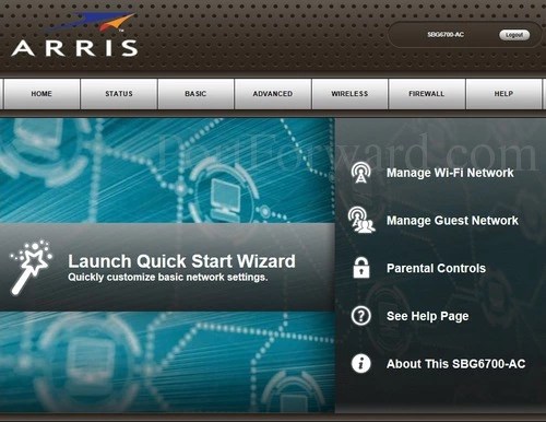 Opening Ports in a Arris SBG6700-AC Router