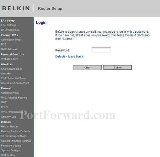 Fastest Belkin F9K1002 Router Open Port Instructions