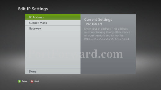 How to set up a static IP address on your Xbox 360
