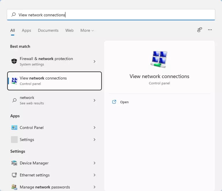 Set Up a Static IP Address on Windows 11