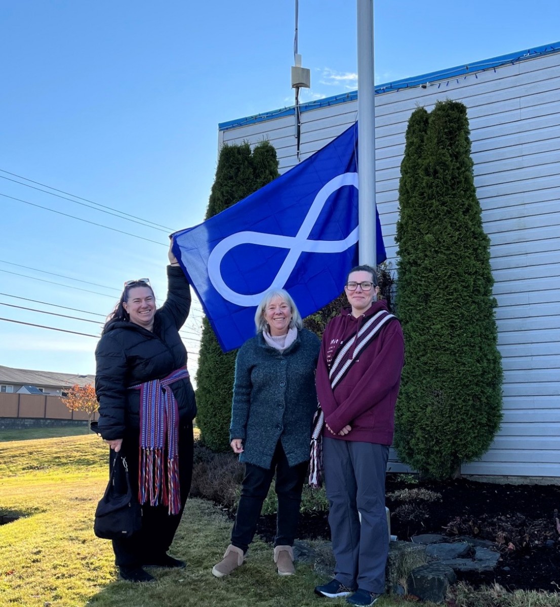 Métis flag raised for Louis Riel Day Port Hardy