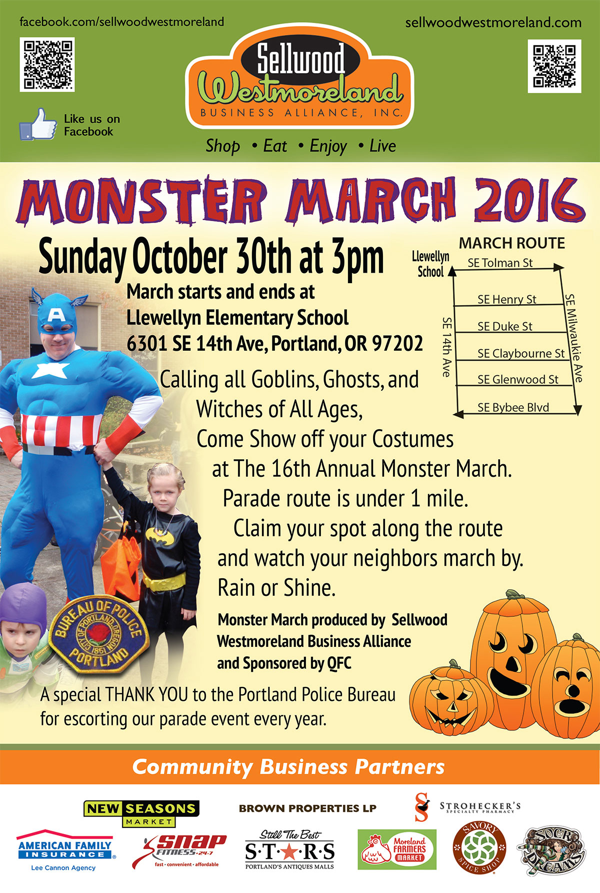 Monster March 2016 Portland Zombies