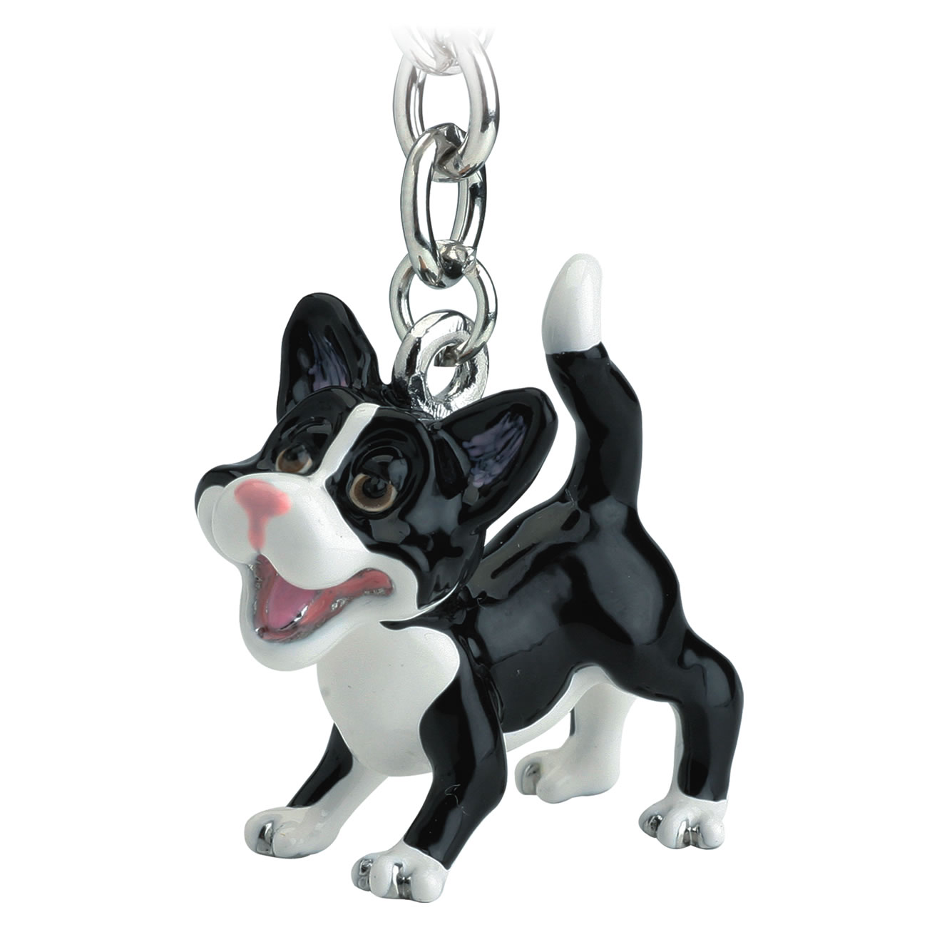 Key chain Black &White Cat Portman Studios