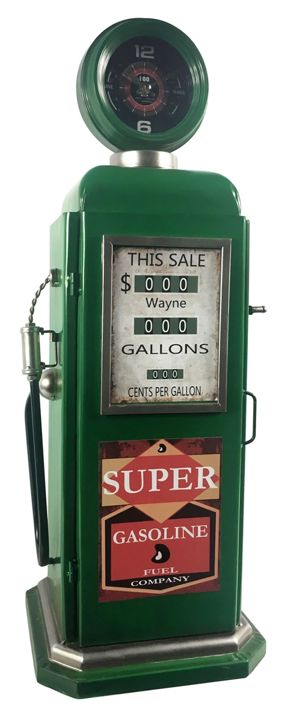 Gas Station Clock green Portman Studios
