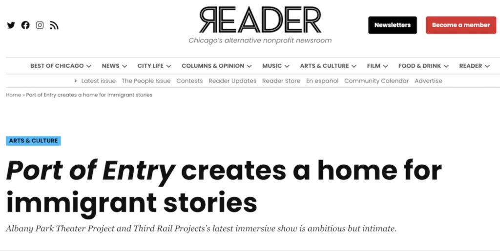 Chicago Reader A home for immigrant stories Port of Entry
