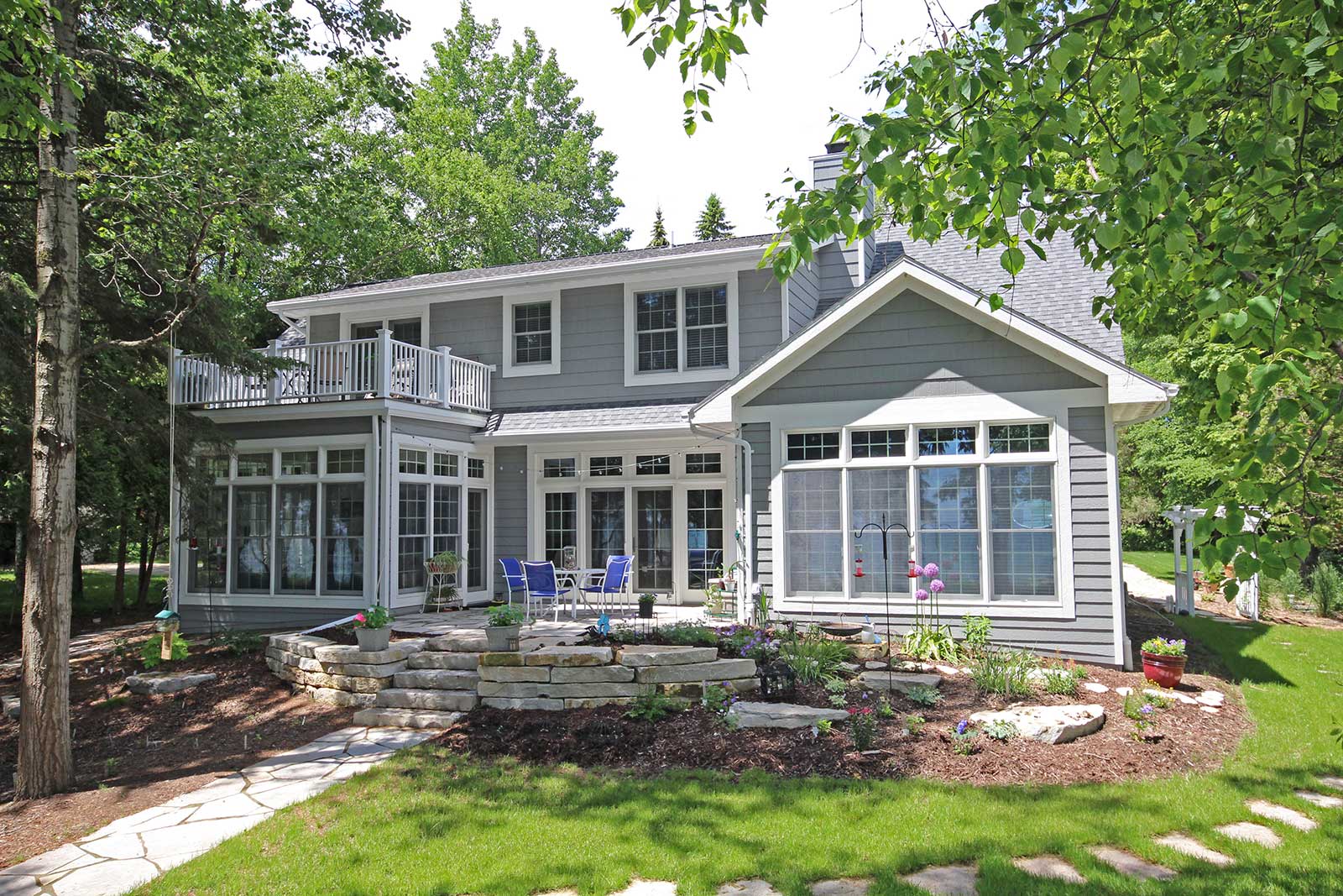 New custombuilt waterfront home in Sturgeon Bay, Wisconsin • PortSide Builders
