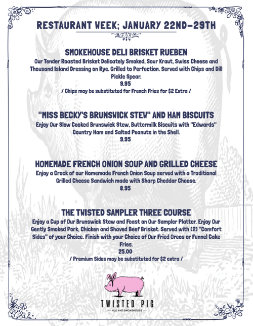 Portsmouth, VA Restaurant Week 2022 Portsmouth Tourism