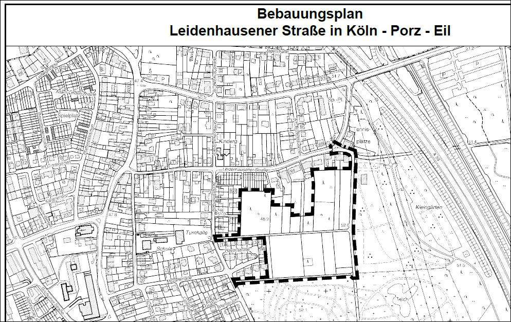 Köln Porz Karte Zwei Neubaugebiete im Bebauungsplanverfahren porz erleben.de