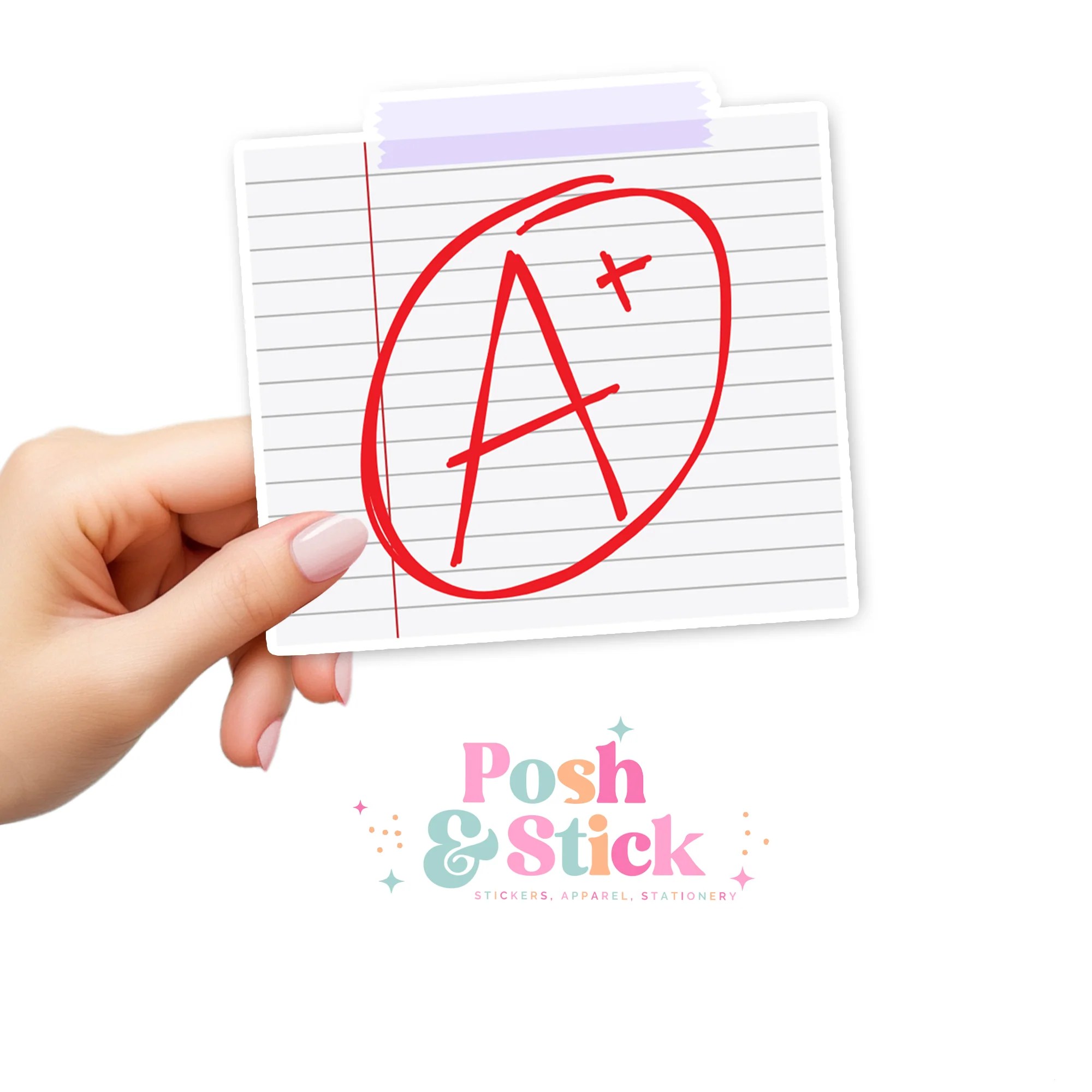 Posh & Stick School (Education) Clear Vinyl Stickers