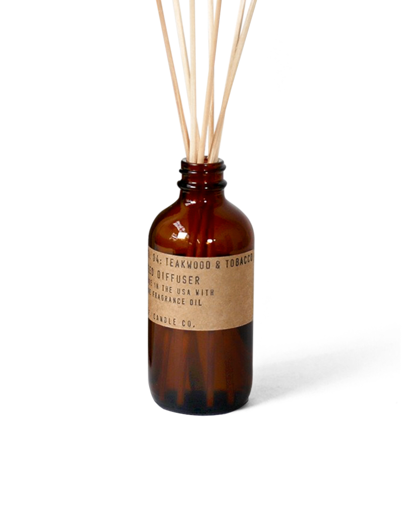 P.F. Candle Co. No. 4 Teakwood & Tobacco Reed Diffuser Poshello Beauty