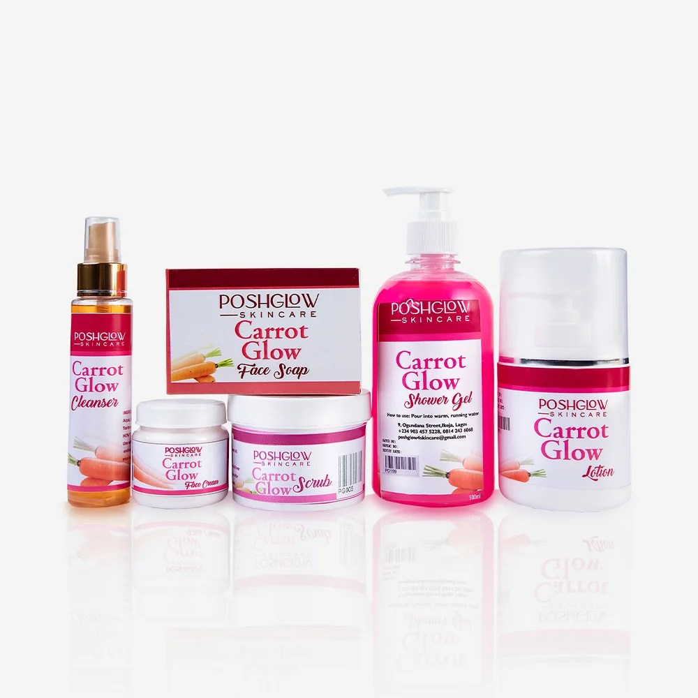Carrot Glow Modest kit Poshglow Skincare