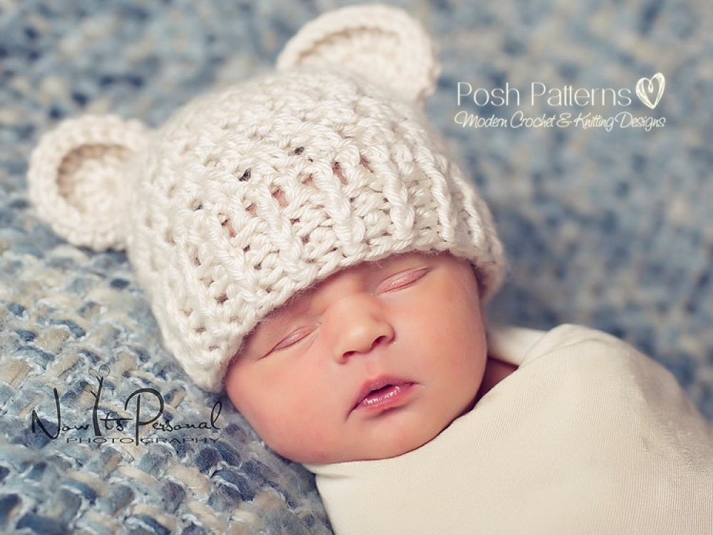 Crochet Pattern Bear Hat Teddy Bear Beanie Pattern