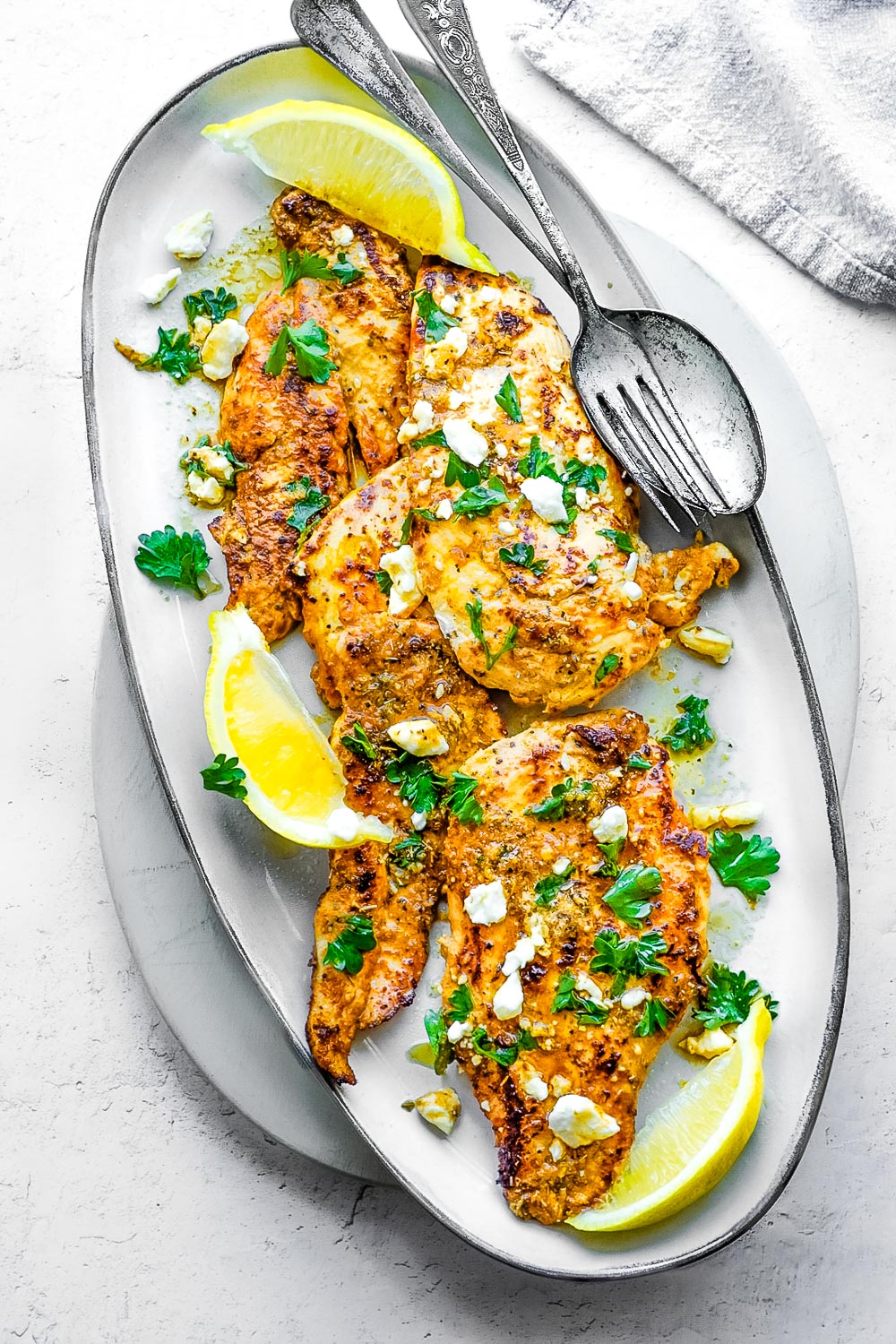 Greek Chicken with Lemon and Feta Posh Plate