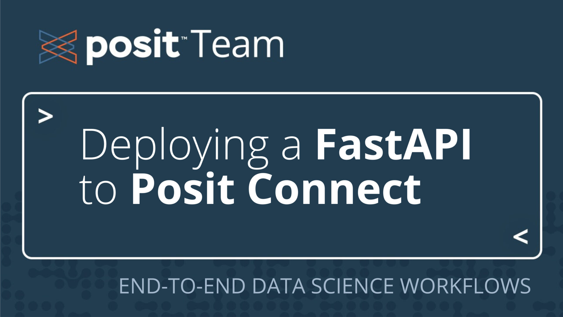 Standardizing access and ensuring consistent data in data products (using FastAPI and Posit Team
