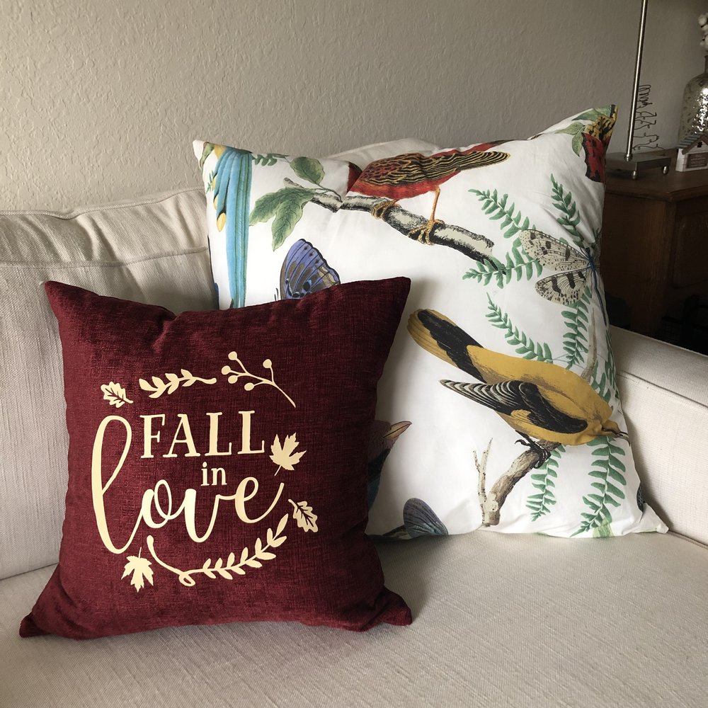 Fall Pillows Using The Cricut Maker